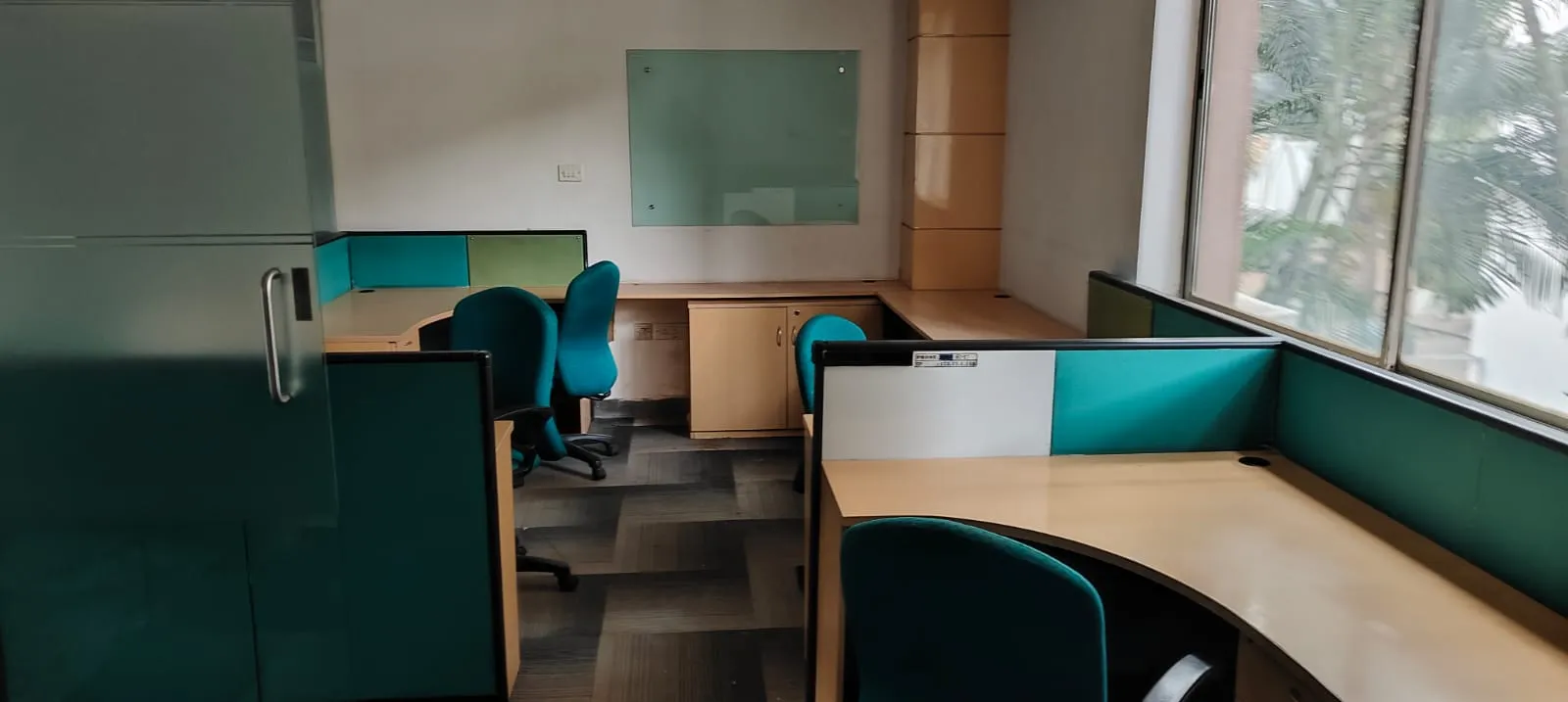 Drywall and partition panels unbolted safely to handle commercial office dismantling Chennai steps.